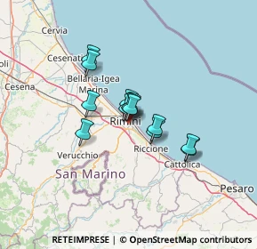 Mappa Via Balilla, 47923 Rimini RN, Italia (8.49538)