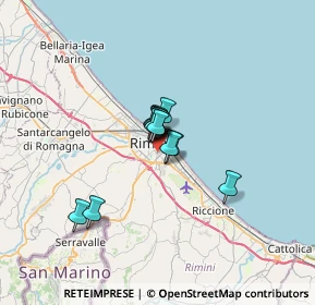 Mappa Via Balilla, 47923 Rimini RN, Italia (3.44769)
