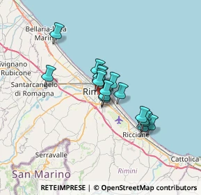 Mappa Via Balilla, 47923 Rimini RN, Italia (4.72588)