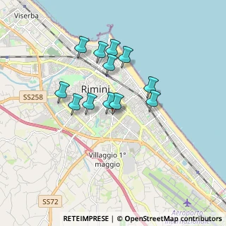 Mappa Via Balilla, 47923 Rimini RN, Italia (1.47667)