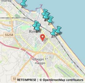 Mappa Via Balilla, 47923 Rimini RN, Italia (1.65727)