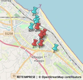 Mappa Via Balilla, 47923 Rimini RN, Italia (1.15455)