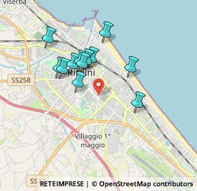 Mappa Via Balilla, 47923 Rimini RN, Italia (1.54833)