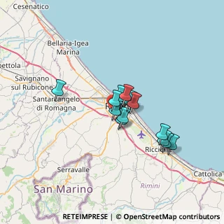 Mappa Via Jano Planco, 47923 Rimini RN, Italia (5.02231)