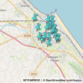 Mappa Via Jano Planco, 47923 Rimini RN, Italia (1.27111)
