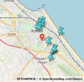 Mappa Via San Gaudenzo, 47923 Rimini RN, Italia (1.36917)