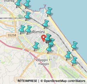 Mappa Via San Gaudenzo, 47923 Rimini RN, Italia (1.992)