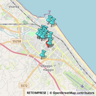 Mappa Via San Gaudenzo, 47923 Rimini RN, Italia (1.17385)