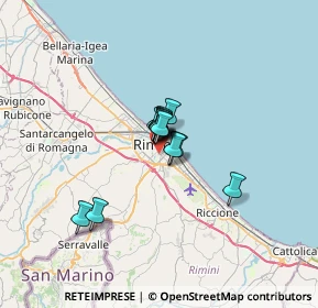 Mappa Via San Gaudenzo, 47923 Rimini RN, Italia (3.40077)