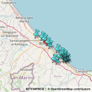 Mappa Via Sardegna, 47923 Rimini RN, Italia (6.60737)