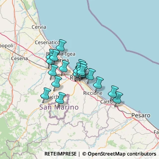 Mappa Via San Gaudenzo, 47923 Rimini RN, Italia (9.3195)