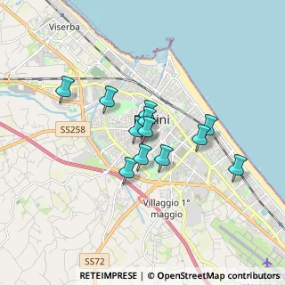 Mappa Via della Fornace Fabbri, 47923 Rimini RN, Italia (1.2825)