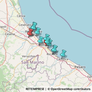 Mappa Via Carlo Sarti, 47923 Rimini RN, Italia (9.37)
