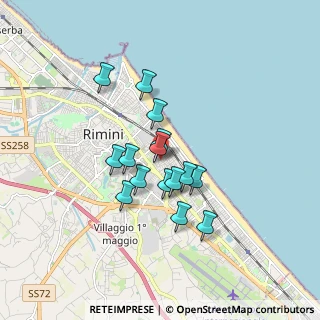 Mappa Via Carlo Sarti, 47923 Rimini RN, Italia (1.34)