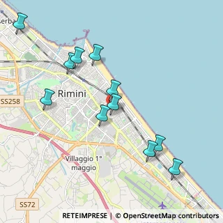 Mappa Via Luigi Coghetti, 47923 Rimini RN, Italia (2.16273)