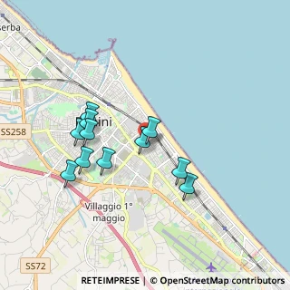 Mappa Via Luigi Coghetti, 47923 Rimini RN, Italia (1.66818)