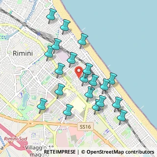 Mappa Via Carlo Sarti, 47923 Rimini RN, Italia (0.948)