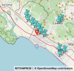 Mappa Via Arezzo, 54033 Carrara MS, Italia (3.75833)
