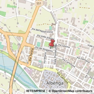 Mappa Piazza Enrico Berlinguer, 16, 17031 Albenga, Savona (Liguria)
