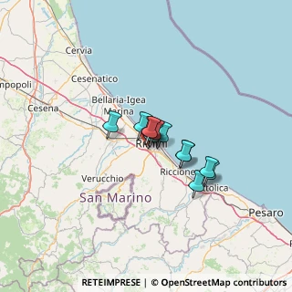 Mappa Via Cassino, 47923 Rimini RN, Italia (7.41417)