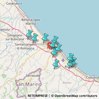 Mappa Via Caduti di Marzabotto, 47900 Rimini RN, Italia (5.62818)