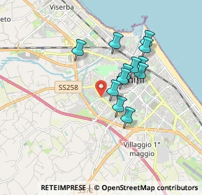 Mappa Via Caduti di Marzabotto, 47900 Rimini RN, Italia (1.4425)