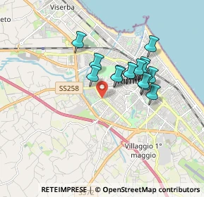 Mappa Via Caduti di Marzabotto, 47900 Rimini RN, Italia (1.392)
