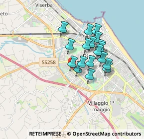 Mappa Via Caduti di Marzabotto, 47900 Rimini RN, Italia (1.32722)