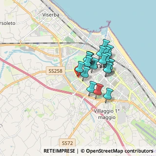 Mappa Via Cassino, 47923 Rimini RN, Italia (1.24316)