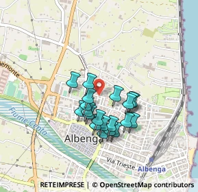 Mappa Via Monsignor Cambiaso, 17031 Albenga SV, Italia (0.3505)