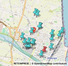 Mappa Via Monsignor Cambiaso, 17031 Albenga SV, Italia (0.485)