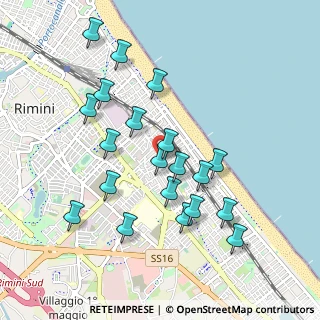 Mappa Via Felice Giani, 47923 Rimini RN, Italia (0.951)