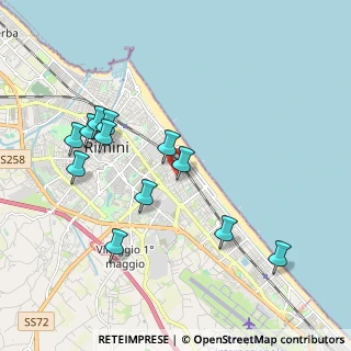 Mappa Via Felice Giani, 47923 Rimini RN, Italia (2.02167)