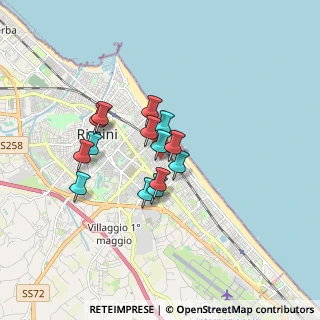 Mappa Via Felice Giani, 47923 Rimini RN, Italia (1.25929)