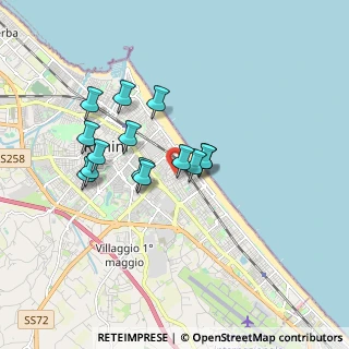Mappa Via Felice Giani, 47923 Rimini RN, Italia (1.46143)