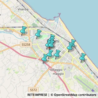 Mappa Via Orsa Maggiore, 47923 Rimini RN, Italia (1.28833)