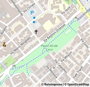 Mappa Via Bastioni Orientali, 47921 Rimini RN, Italia (0.128)
