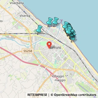 Mappa Viale Roberto Valturio, 47923 Rimini RN, Italia (2.025)