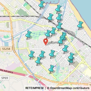 Mappa Viale Roberto Valturio, 47923 Rimini RN, Italia (1.064)