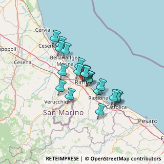 Mappa Viale Roberto Valturio, 47923 Rimini RN, Italia (9.8755)