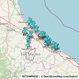 Mappa Viale Roberto Valturio, 47923 Rimini RN, Italia (10.2665)
