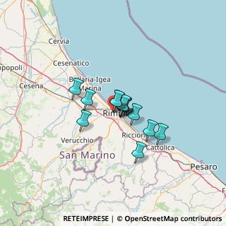 Mappa Viale Roberto Valturio, 47923 Rimini RN, Italia (7.71923)