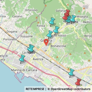 Mappa Via Brigate Partigiane, 54033 Carrara MS, Italia (2.59)