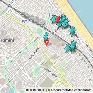 Mappa Via Pier Damiano Armandi, 47923 Rimini RN, Italia (0.5585)