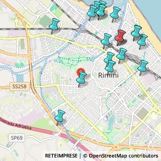 Mappa Via Duca degli Abruzzi, 47923 Rimini RN, Italia (1.4165)