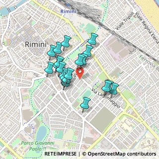 Mappa Via Francesco Crispi, 47923 Rimini RN, Italia (0.341)