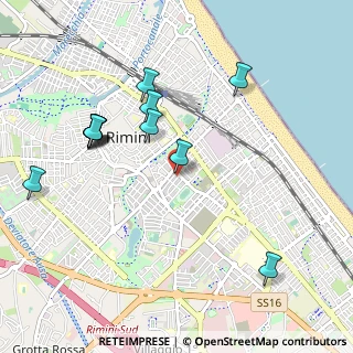 Mappa Via Francesco Crispi, 47923 Rimini RN, Italia (1.0725)