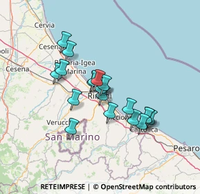 Mappa Via Circonvallazione Meridionale, 47923 Rimini RN, Italia (10.94316)