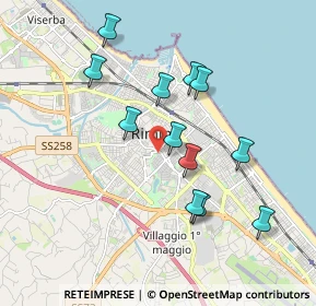 Mappa Via Circonvallazione Meridionale, 47923 Rimini RN, Italia (1.76)