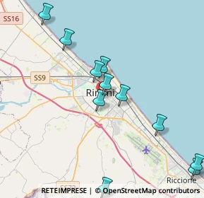 Mappa Via Circonvallazione Meridionale, 47923 Rimini RN, Italia (4.51455)